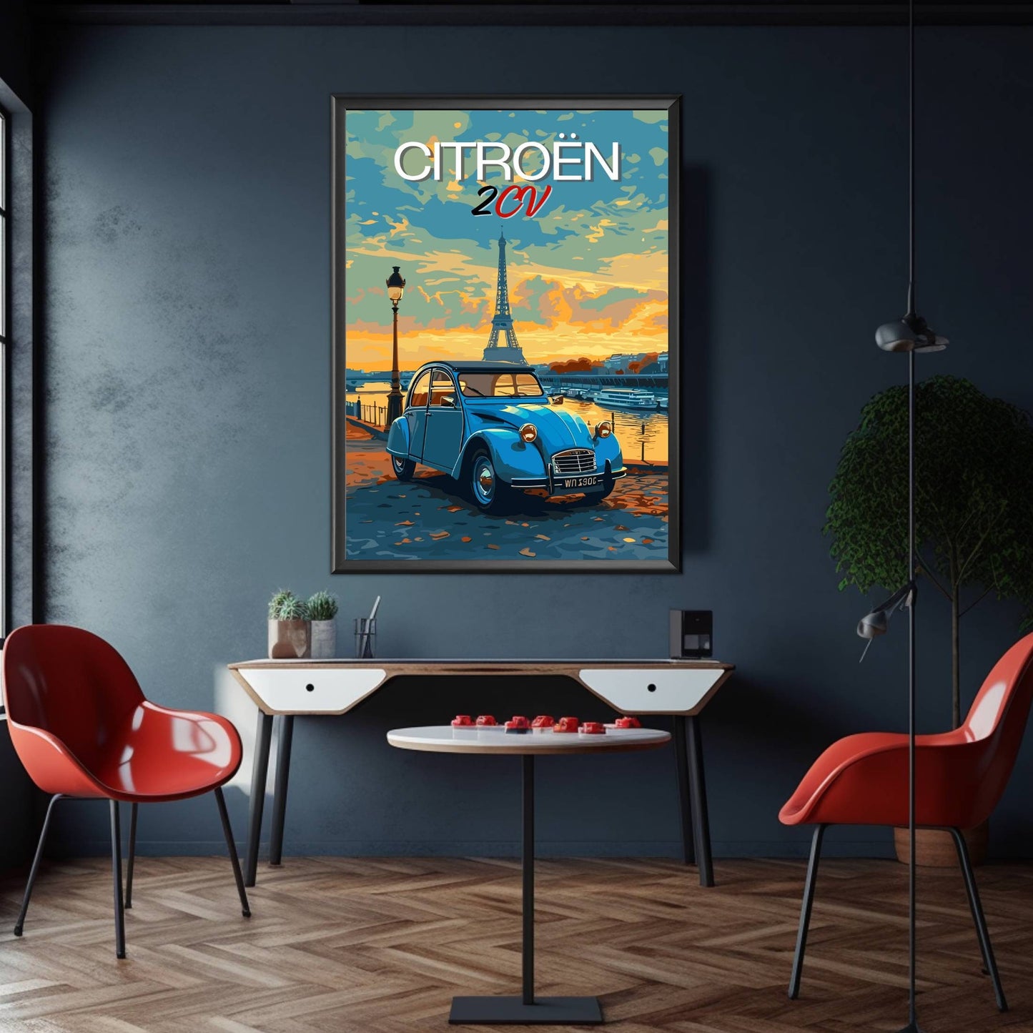 1950s Citroen 2CV Poster