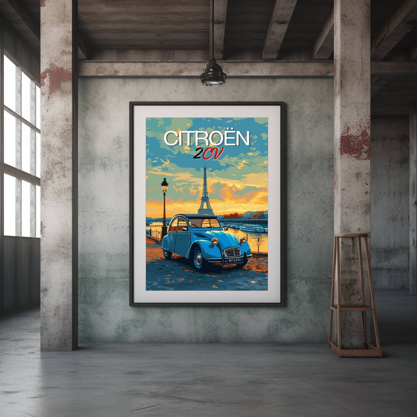 1950s Citroen 2CV Poster