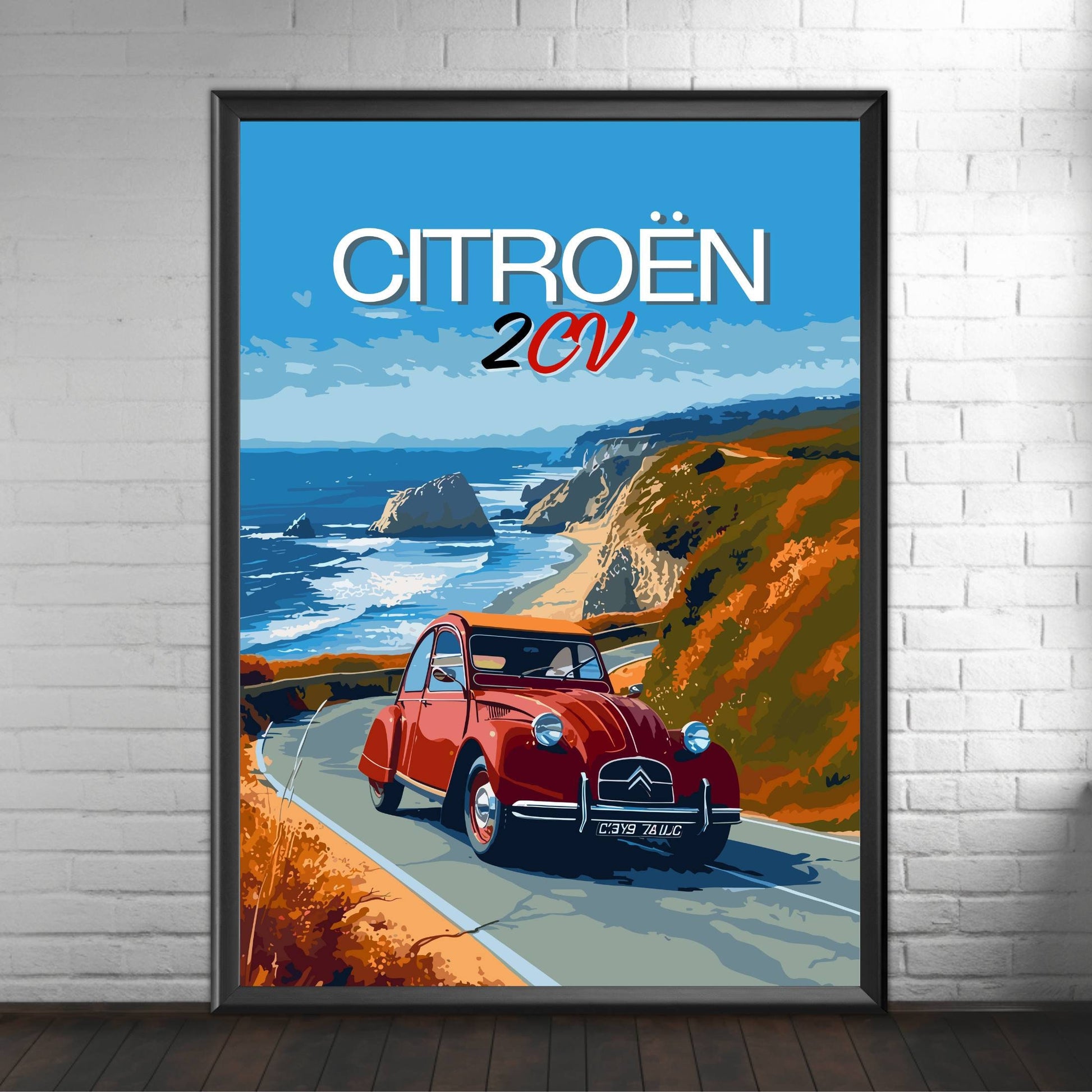 1950s Citroen 2CV Poster