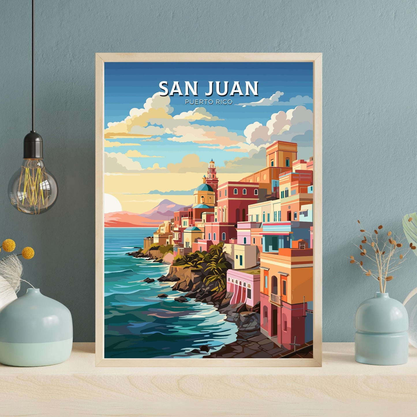 San Juan travel poster