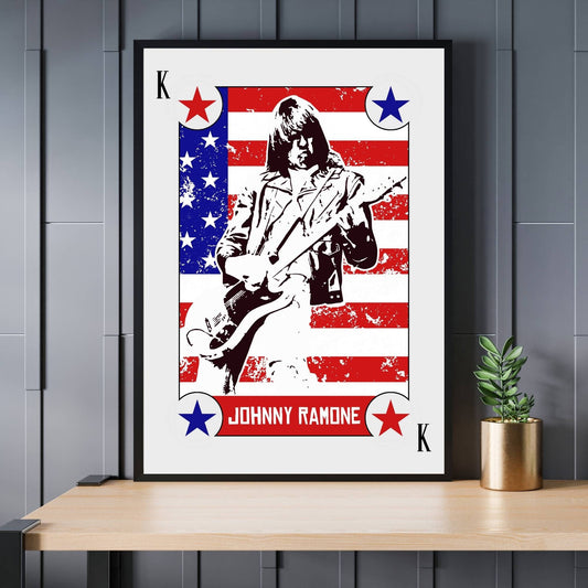 Johnny Ramone Print, Johnny Ramone Poster, Music Poster, Music Art, Music Print, The Ramones Poster, The Ramones Print