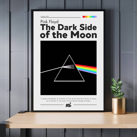 Pink Floyd Poster, Music Poster, Album Poster, Pink Floyd Print, Digital Download, Music Art, Digital Print, Dark Side of the Moon Cover