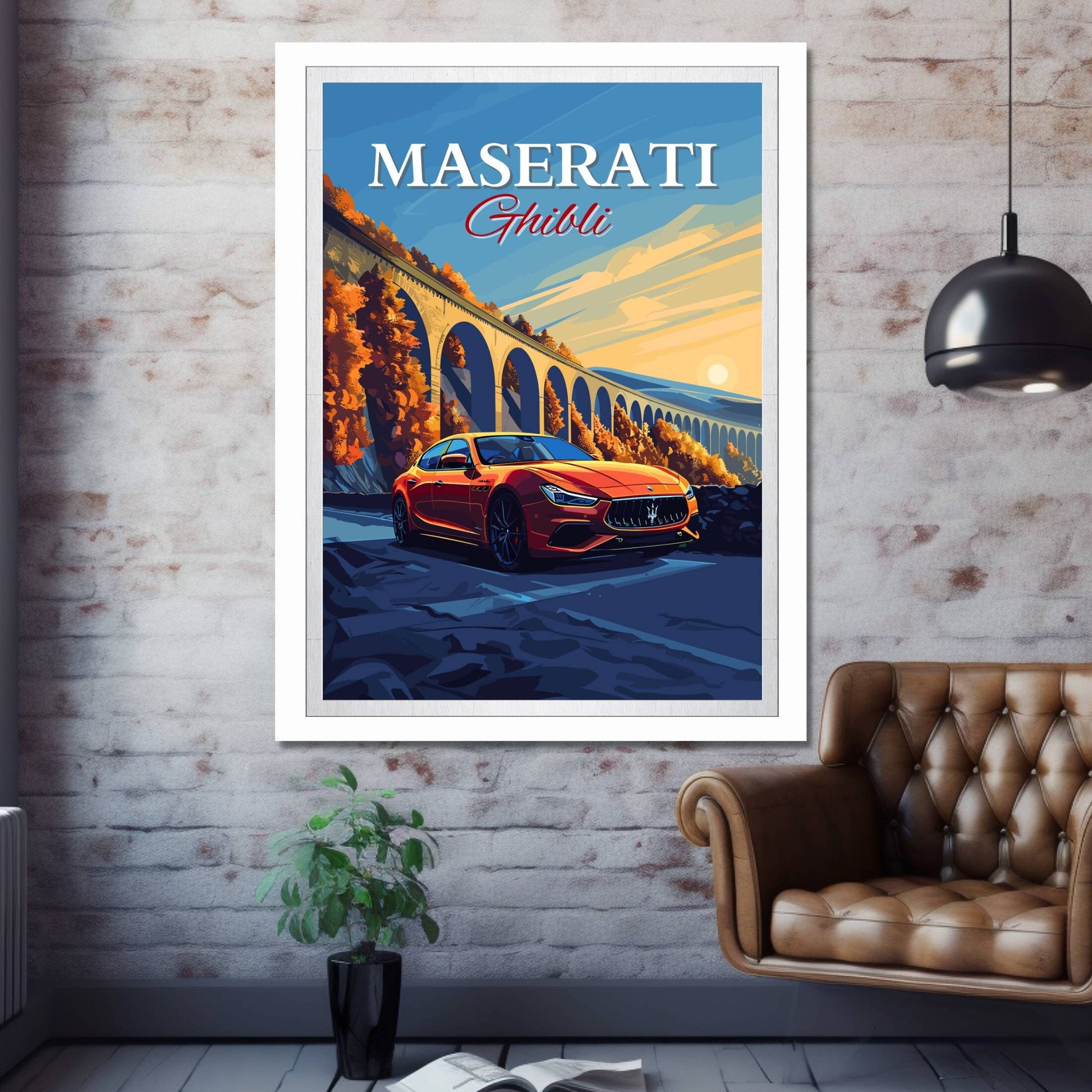 Maserati Ghibli Poster