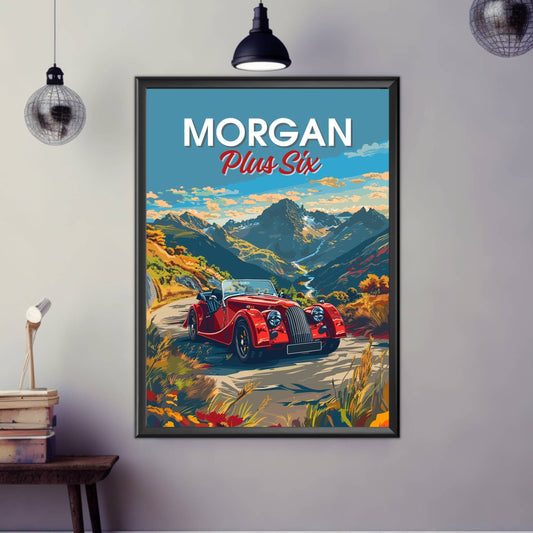 Morgan Plus Six Print, Performance Car Print, Morgan Plus Six Poster, Car Poster, Car Print, 2010s Car Print, Car Art, Luxury Car Print