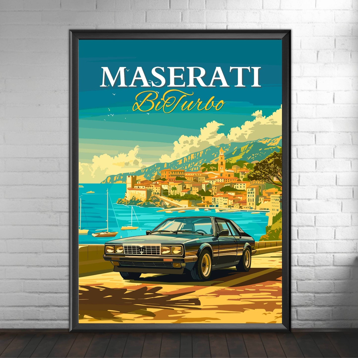 Maserati Bi Turbo Poster