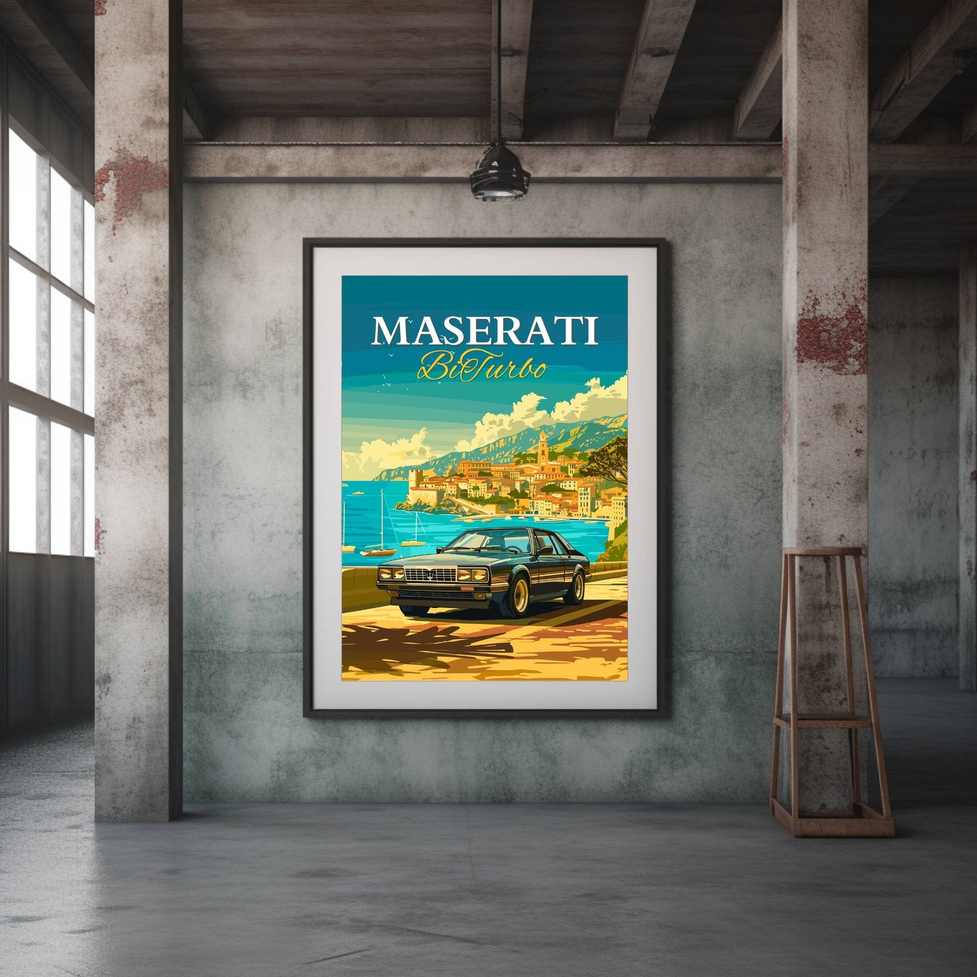 Maserati Bi Turbo Poster