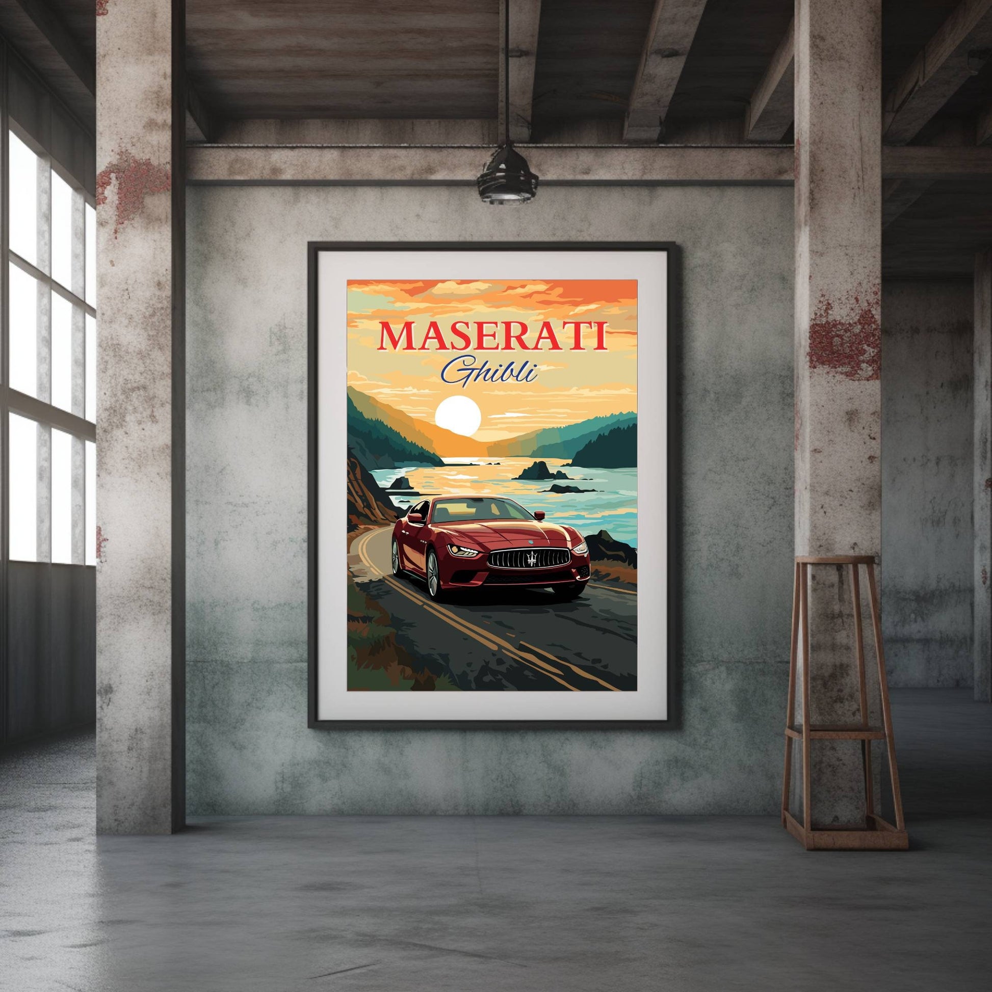 Maserati Ghibli Print