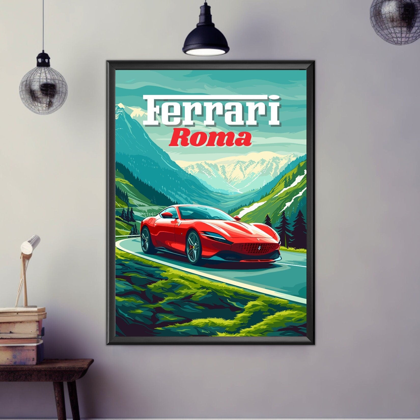 Ferrari Roma Poster