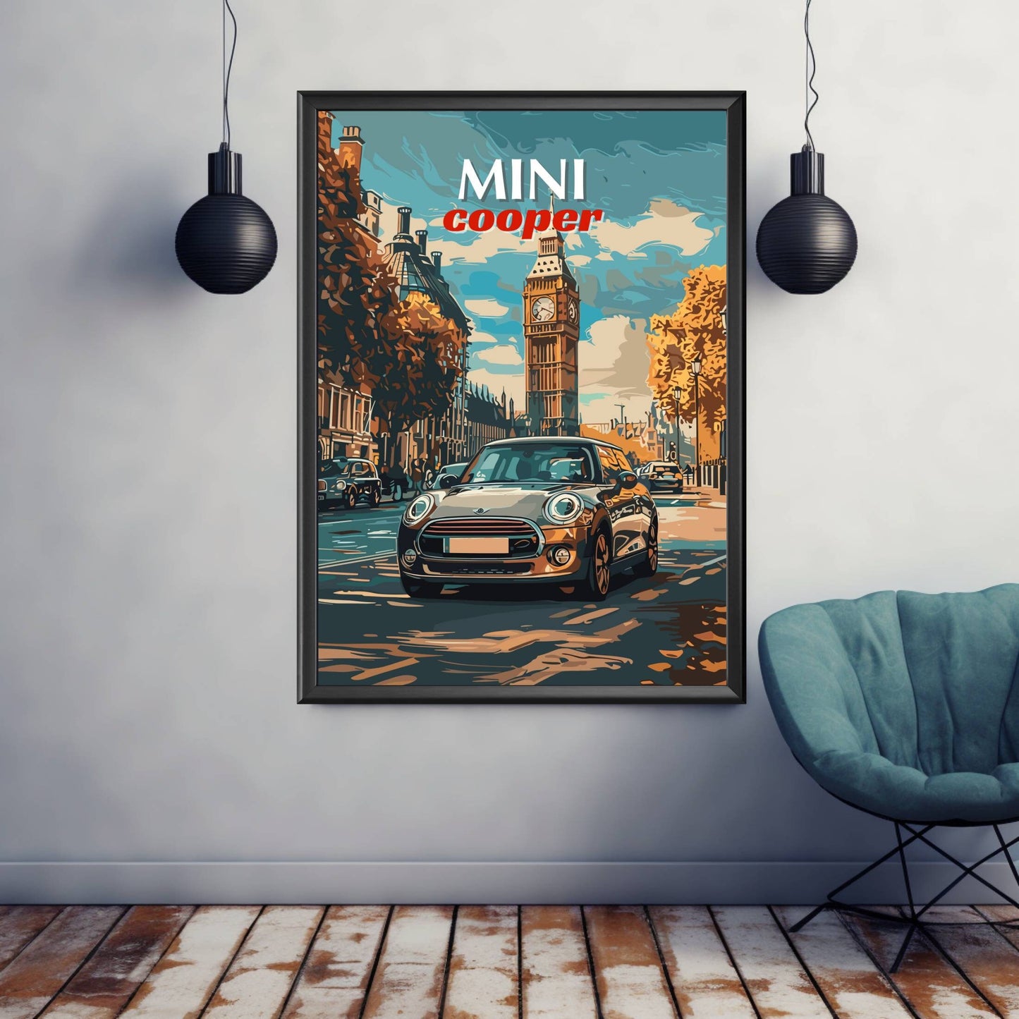 2000s Mini Cooper Poster