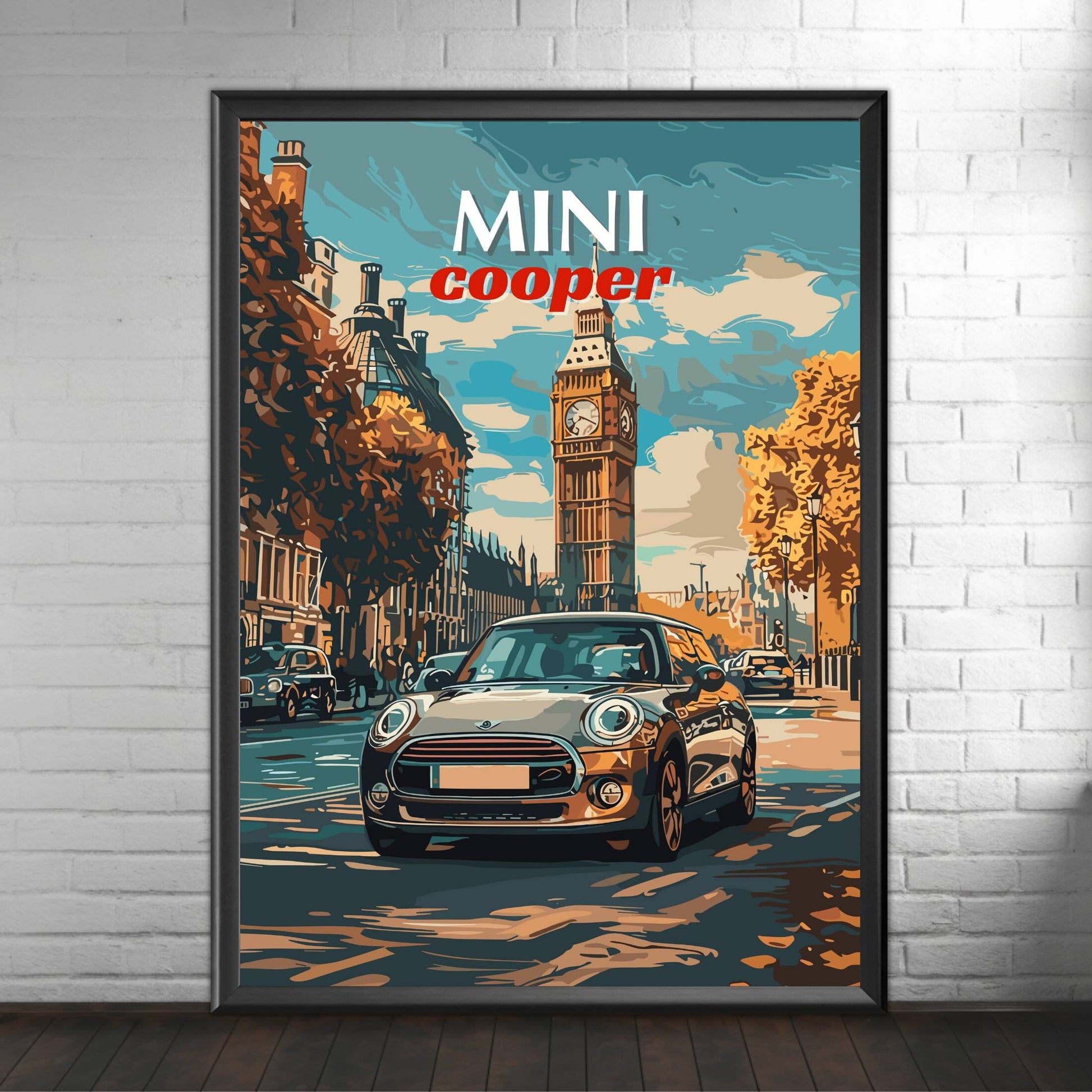 2000s Mini Cooper Poster