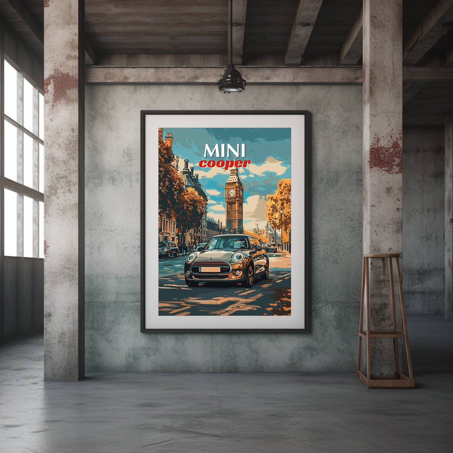 2000s Mini Cooper Poster