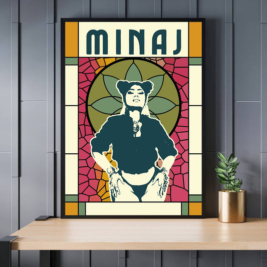 Nicki Minaj Poster, Music Poster, Nicki Minaj Print, Music Art, Music Print, Retro Music Art, Rap Music Poster, Hip-Hop Music Poster