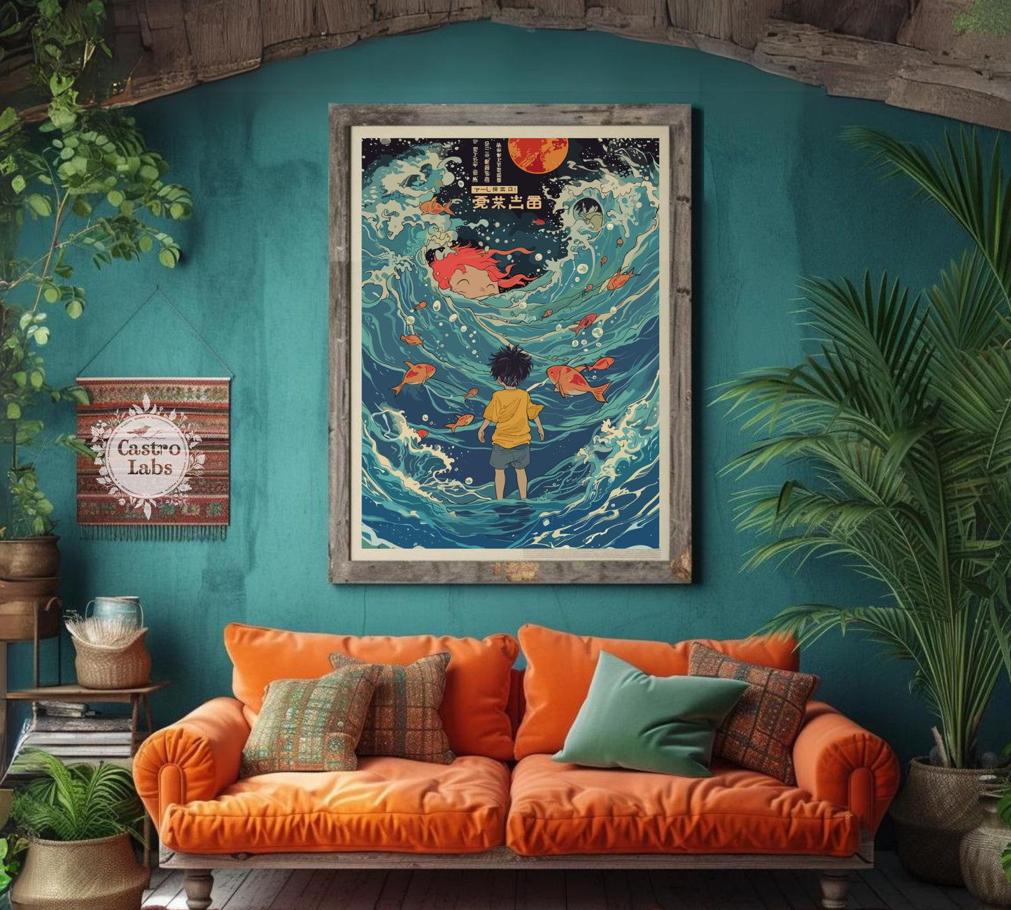 Ponyo Poster - Studio Ghibli Poster,