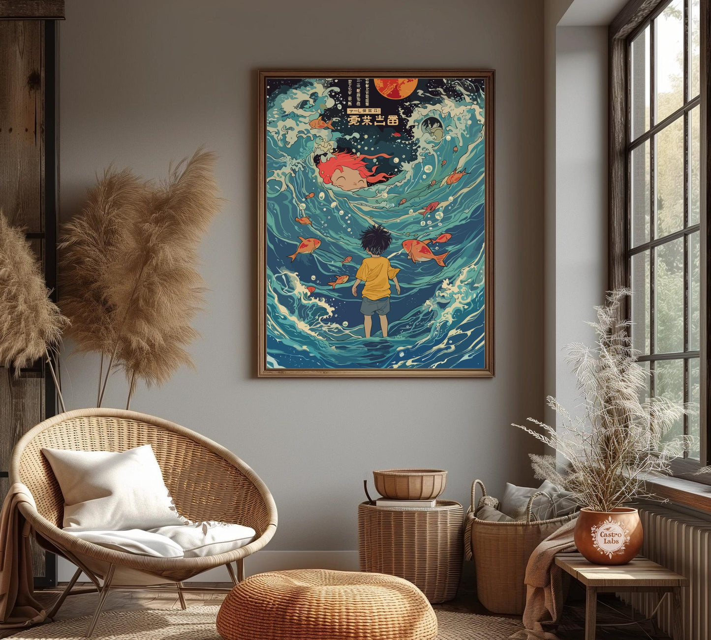 Ponyo Poster - Studio Ghibli Poster,