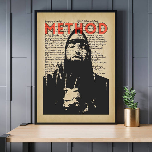 Method Man Print, Music Art, Method Man Poster, Music Poster, Music Print, Retro Music Art, Rap Music Poster, Hip-Hop Music Poster