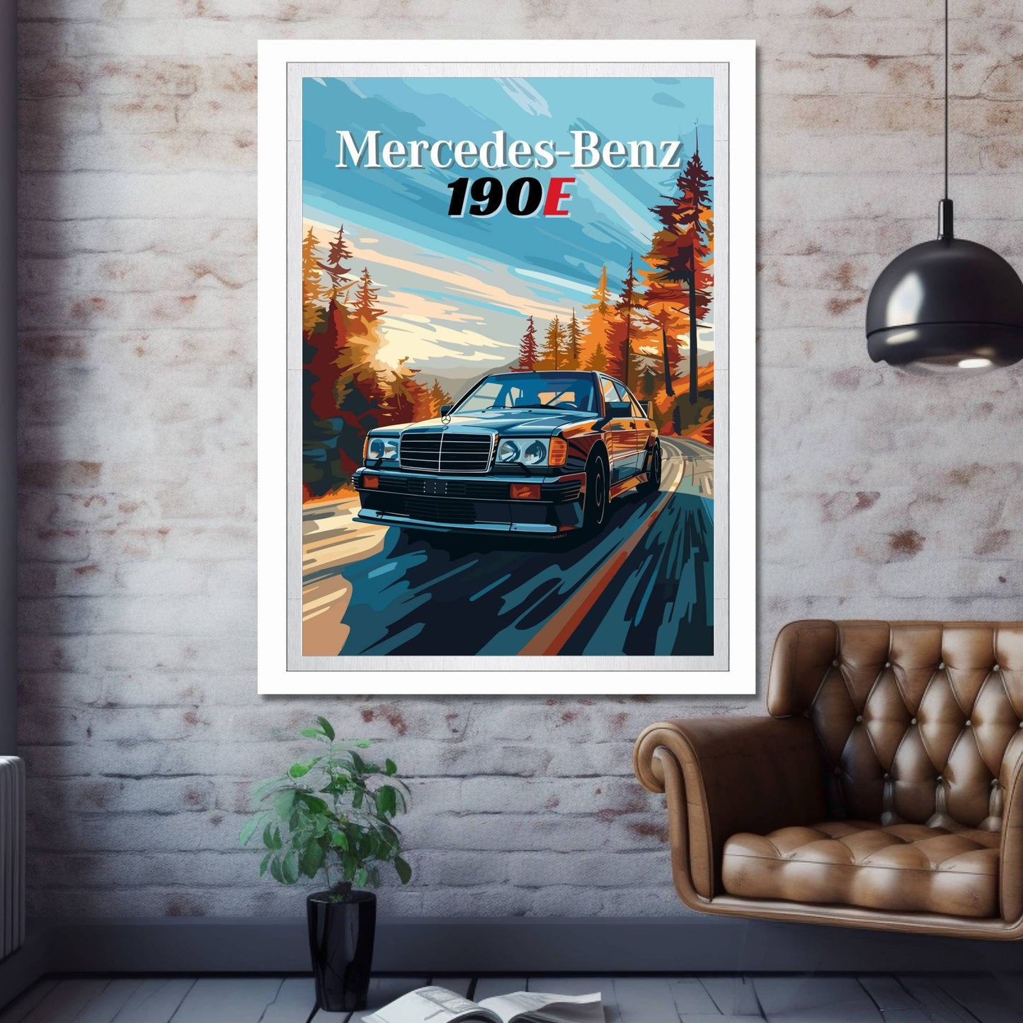 Mercedes-Benz 190E Print. 1990s