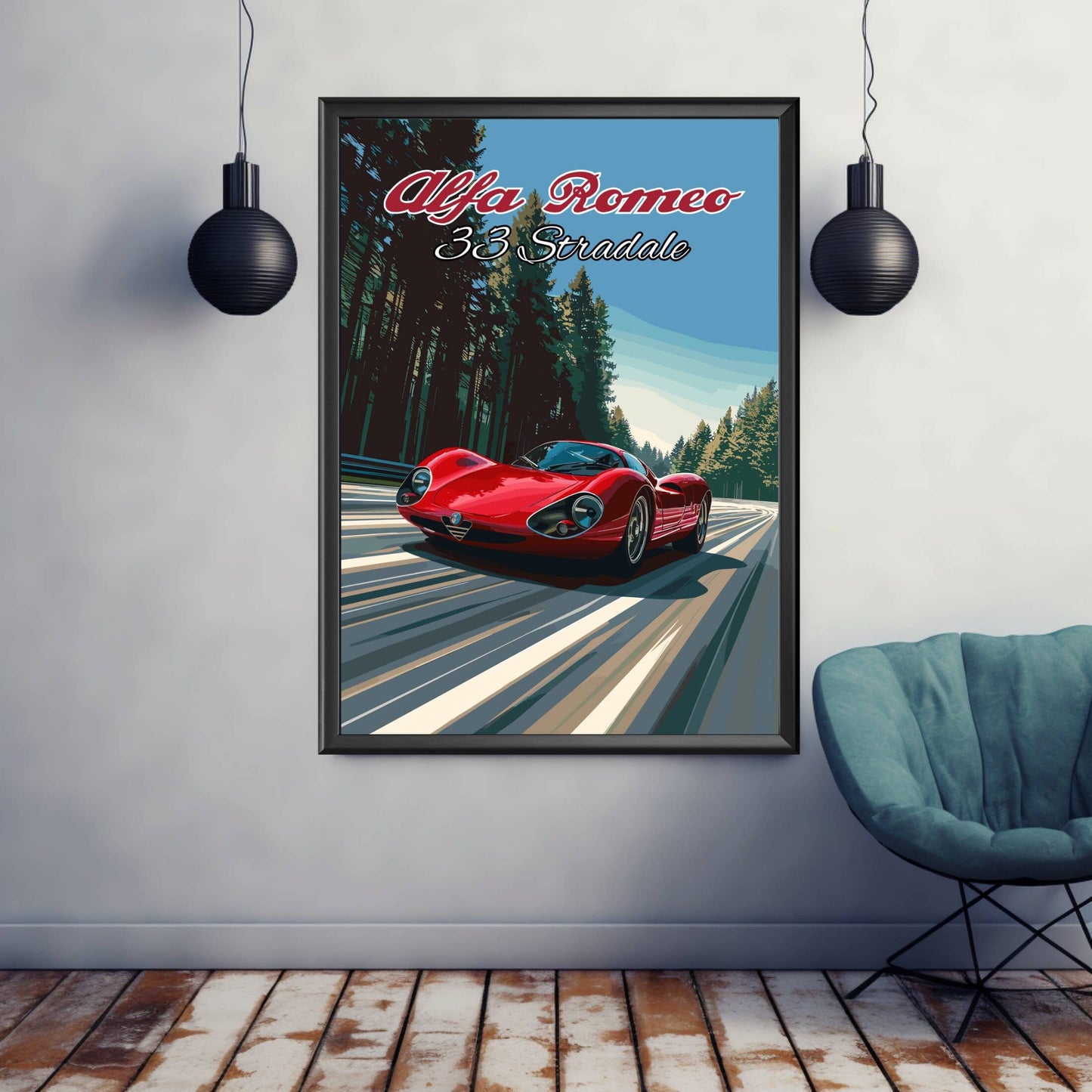 Alfa Romeo 33 Stradale Poster