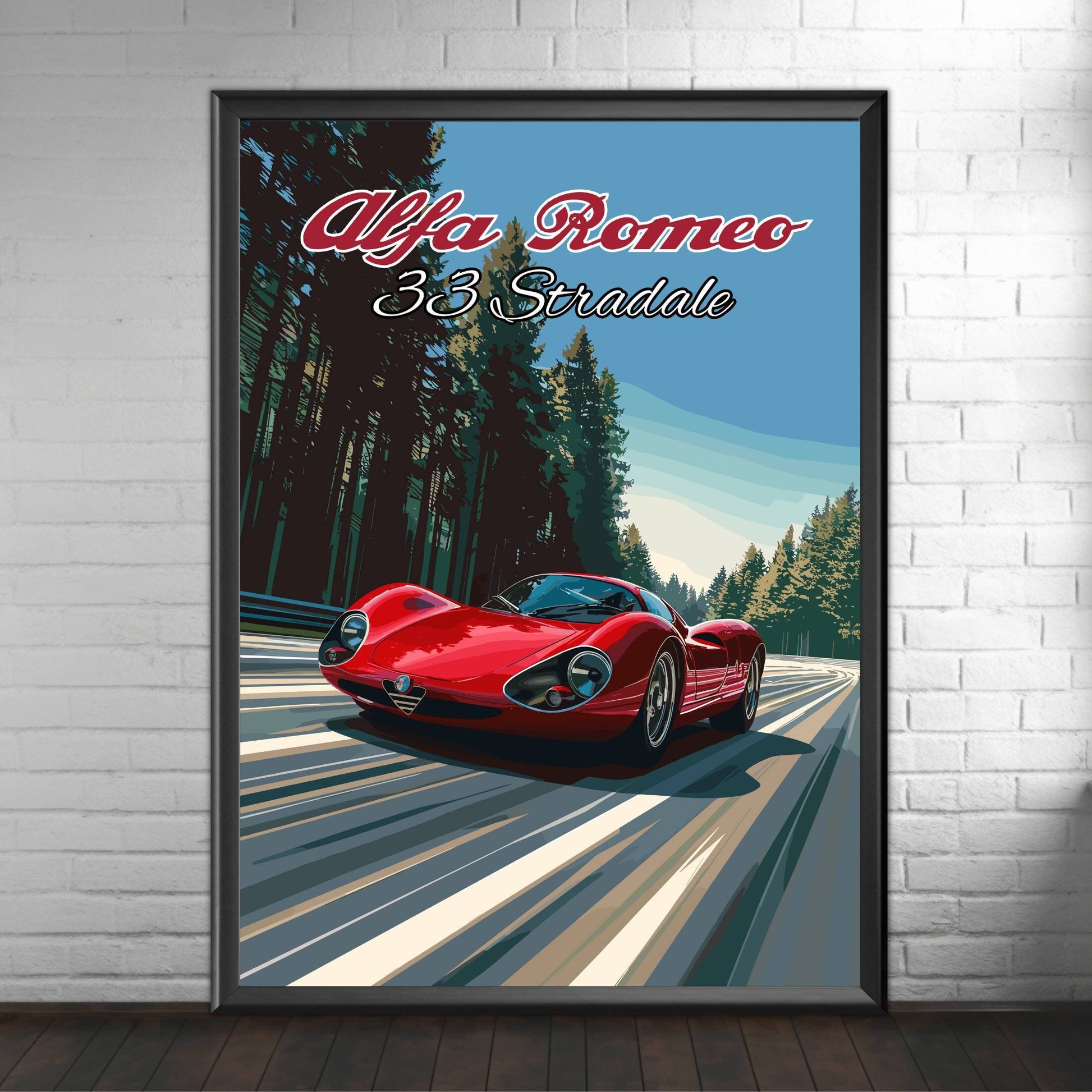 Alfa Romeo 33 Stradale Poster