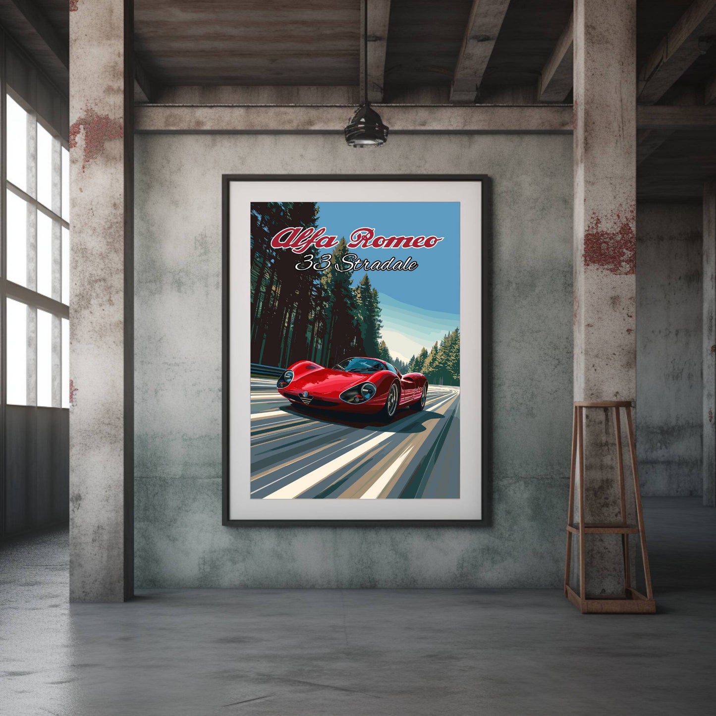 Alfa Romeo 33 Stradale Poster