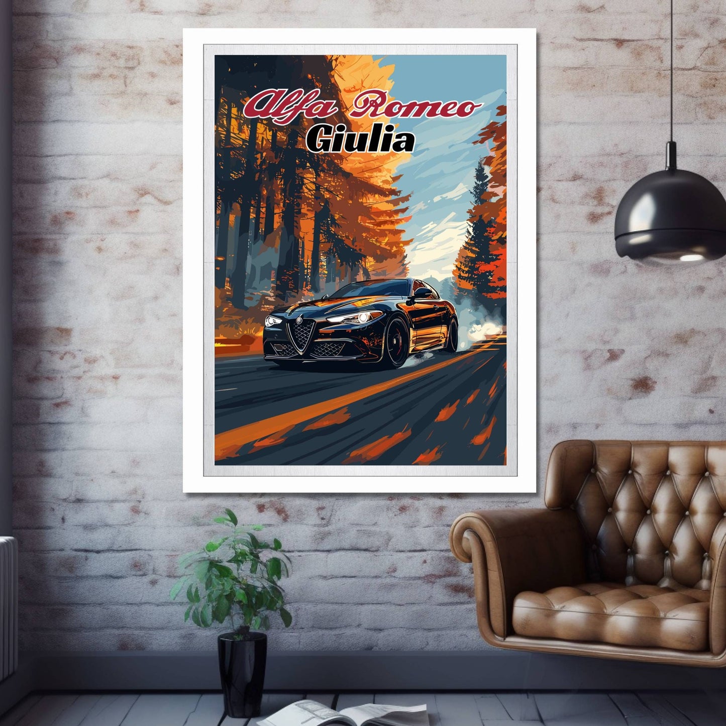 Alfa Romeo Giulia Car Poster