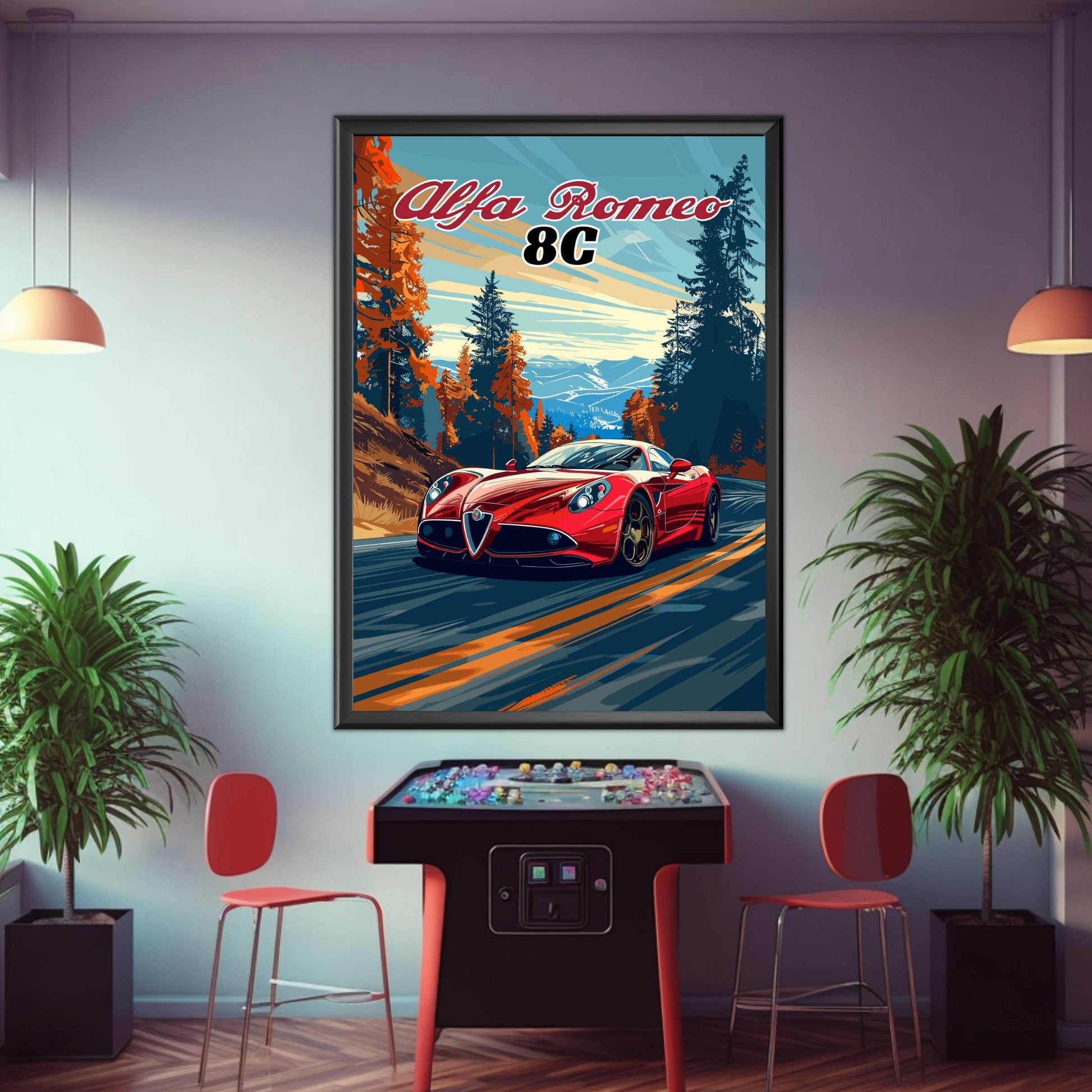 Alfa Romeo 8C Poster