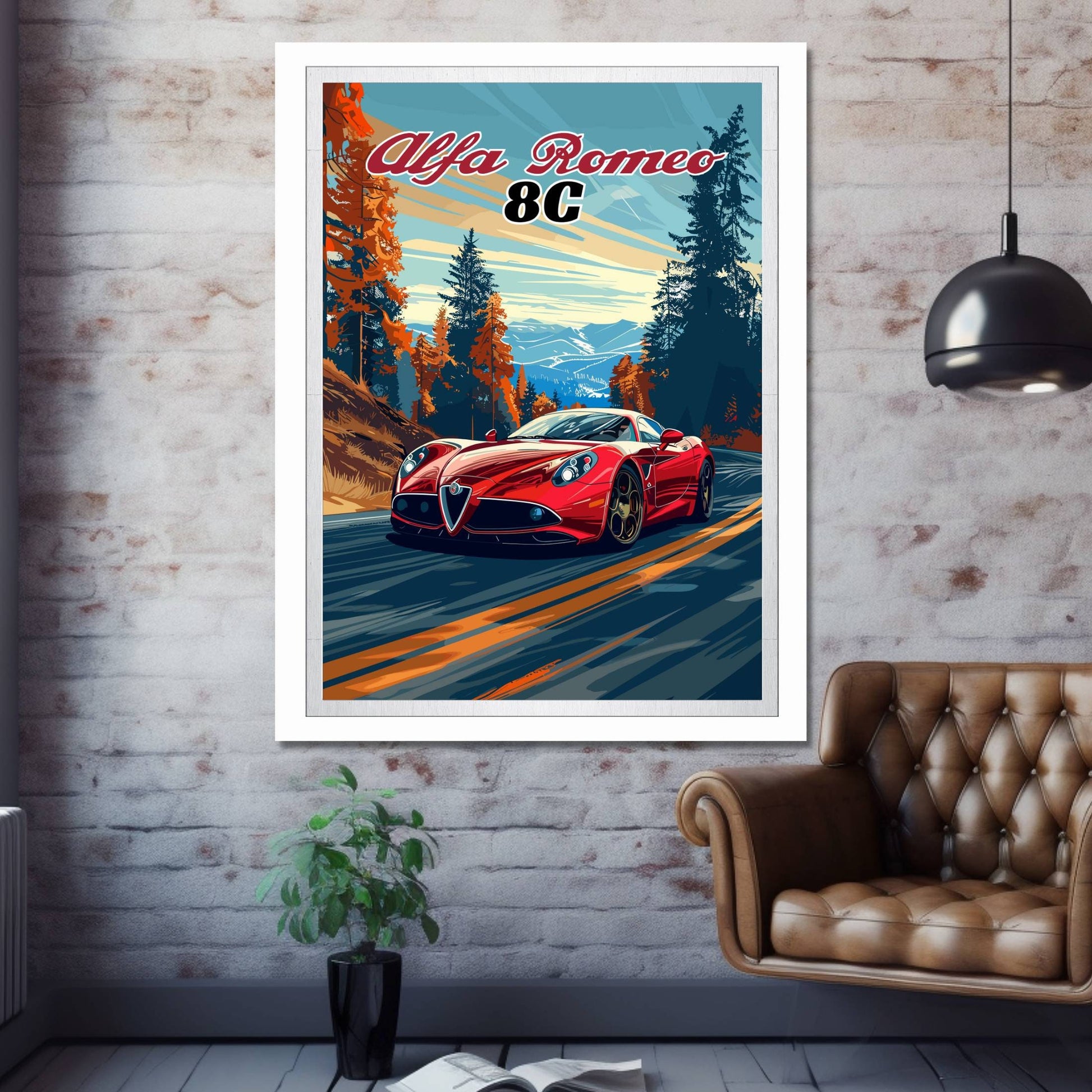 Alfa Romeo 8C Poster