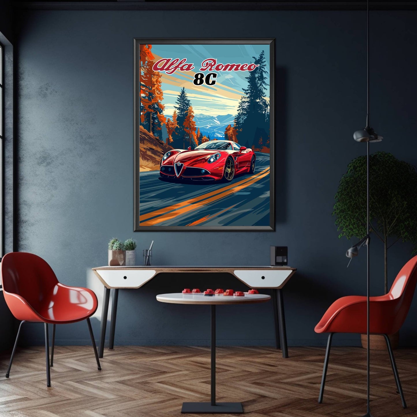 Alfa Romeo 8C Poster