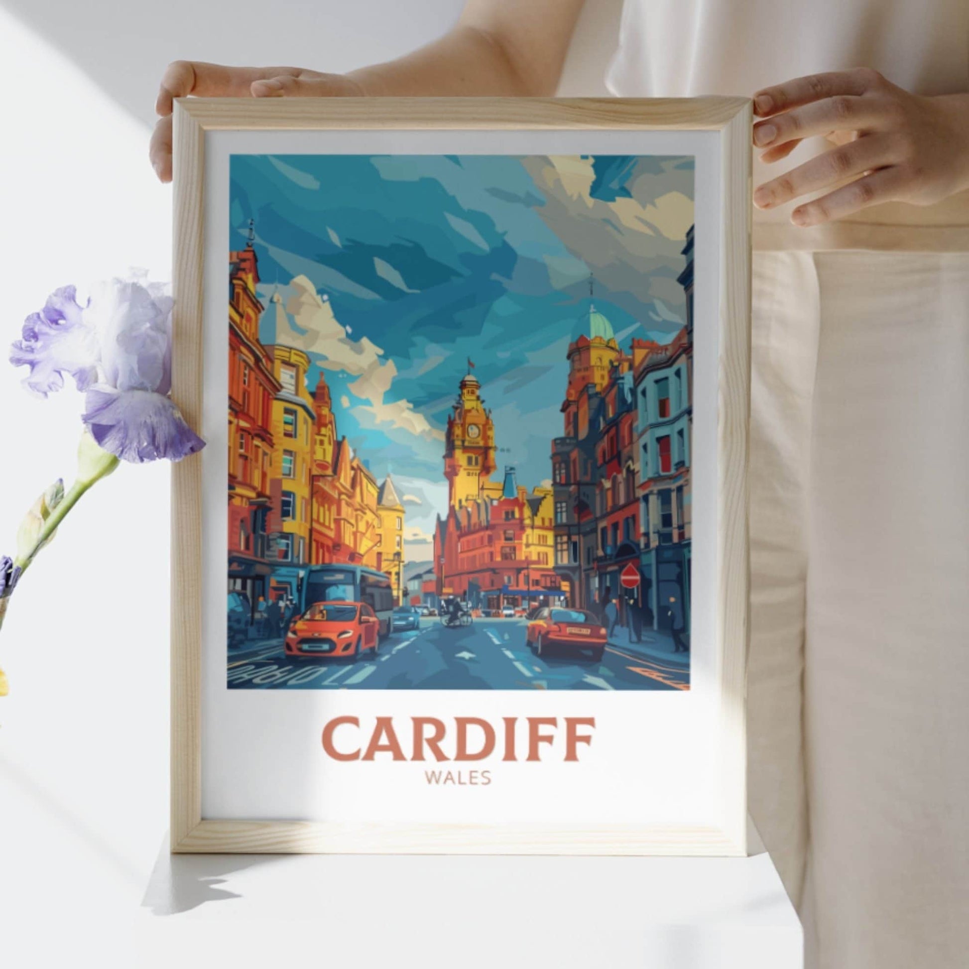 Cardiff Travel Poster