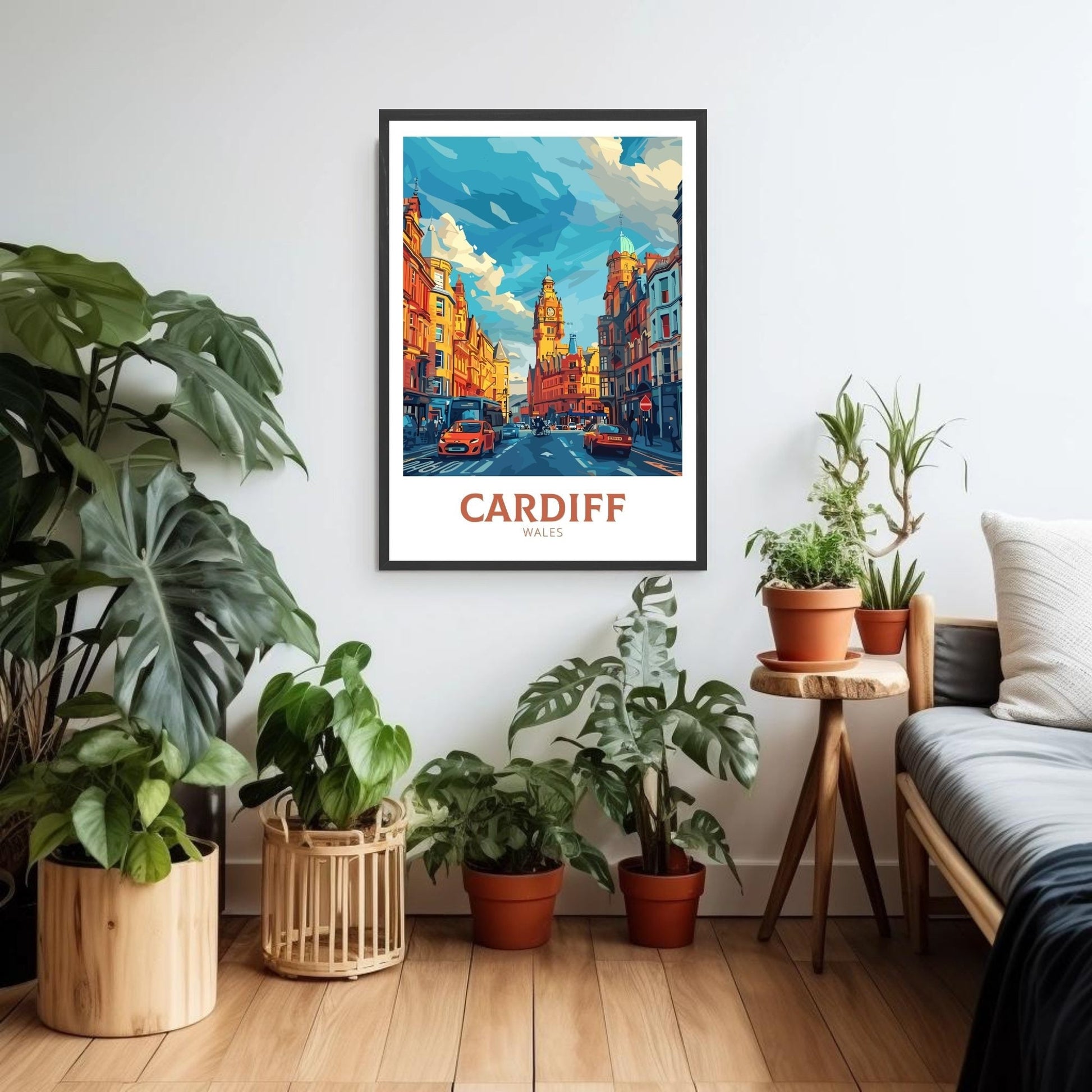 Cardiff Travel Poster