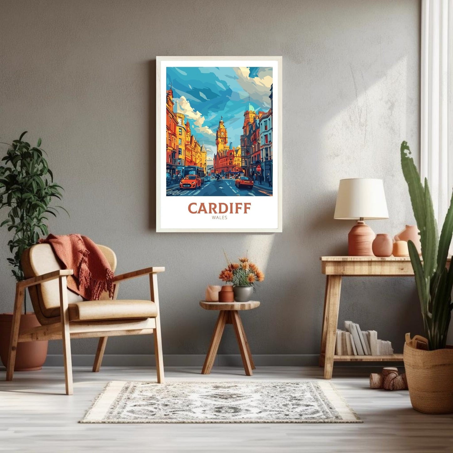 Cardiff Travel Poster