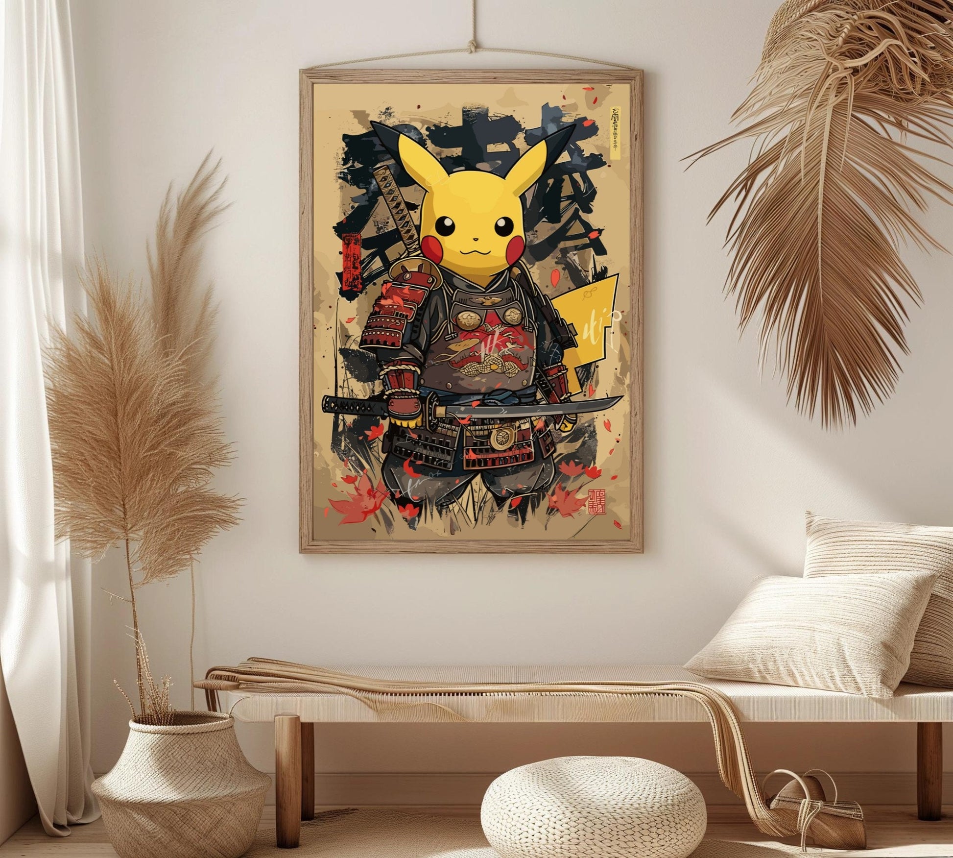 Pikachu Samurai poster