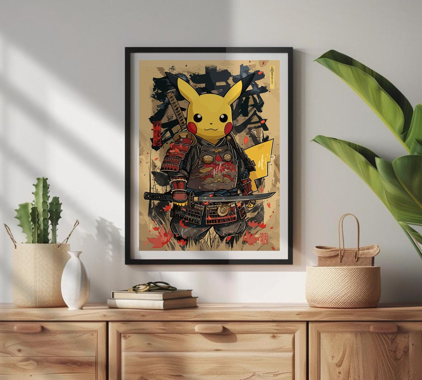 Pikachu Samurai poster