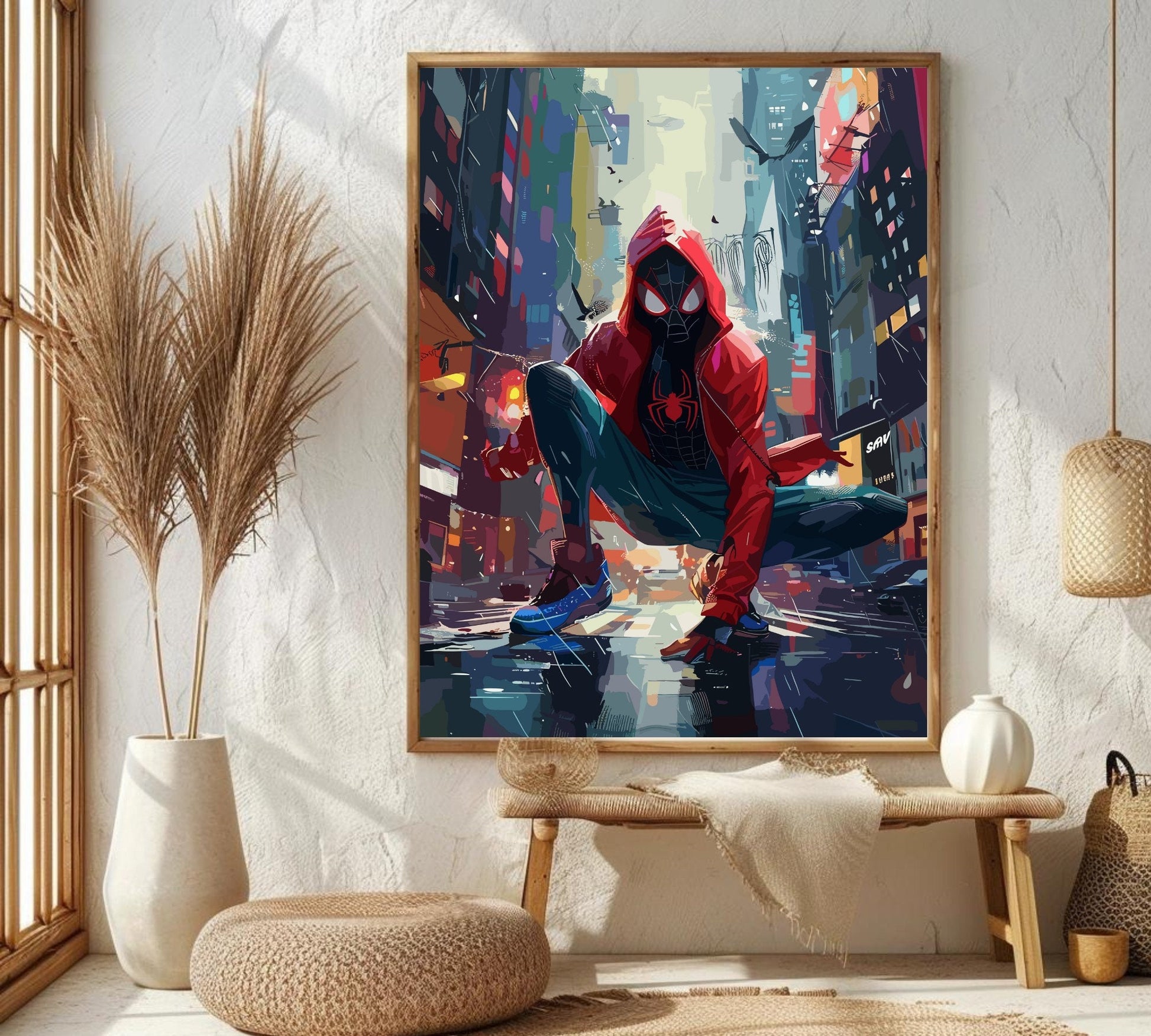 Spiderman: Into the Spiderverse Anime Poster