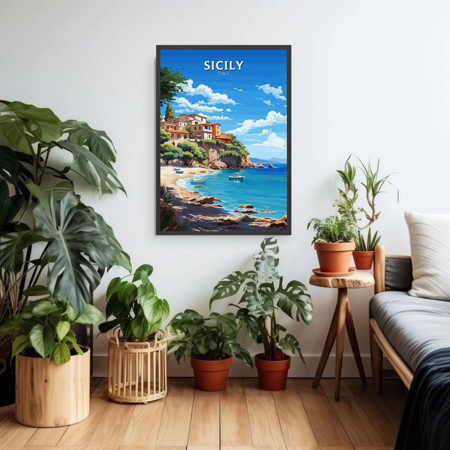 Sicily Travel Poster