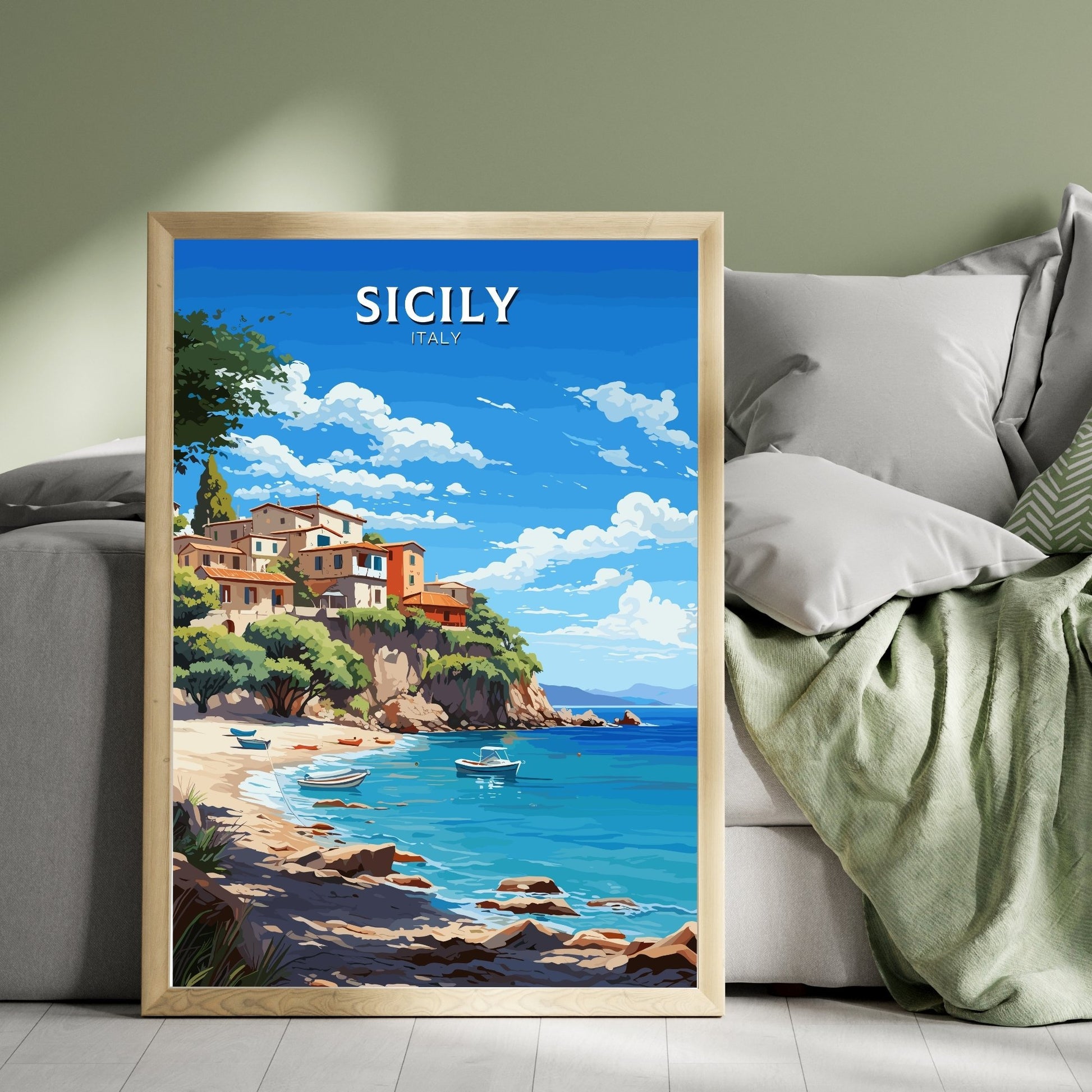 Sicily Travel Poster