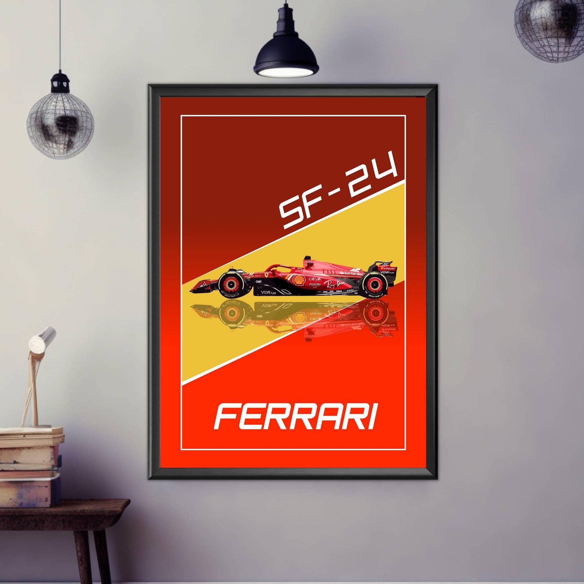 Scuderia Ferrari SF-24 Print, Formula 1