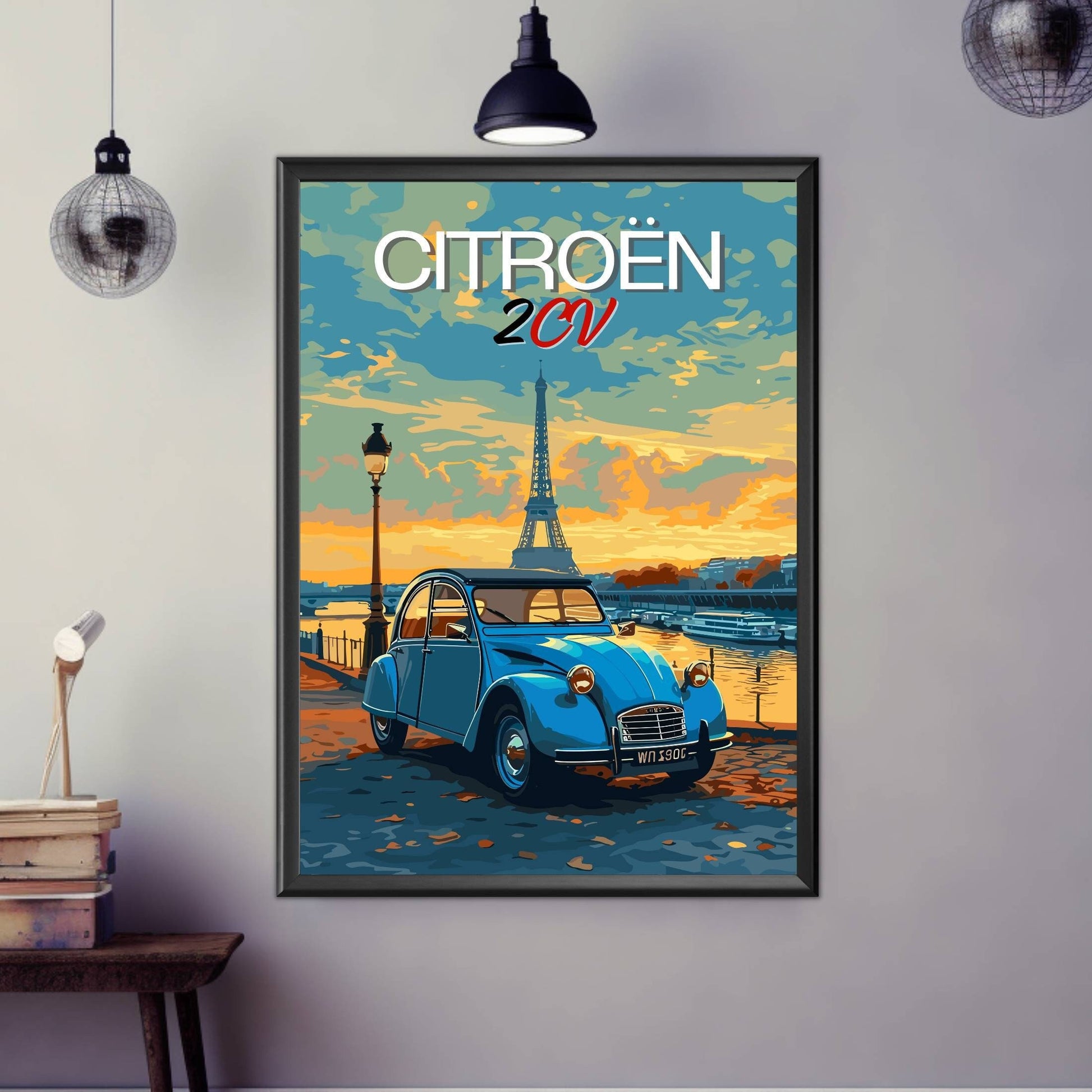 1950s Citroen 2CV Poster