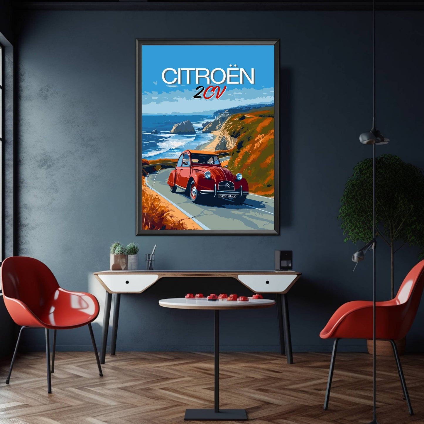 1950s Citroen 2CV Poster