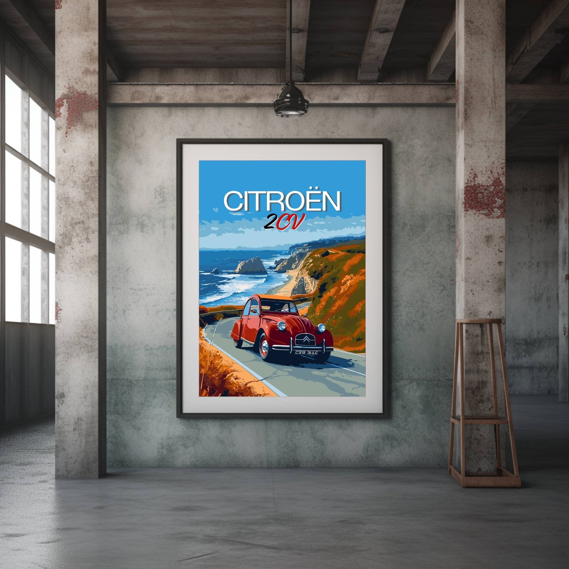 1950s Citroen 2CV Poster