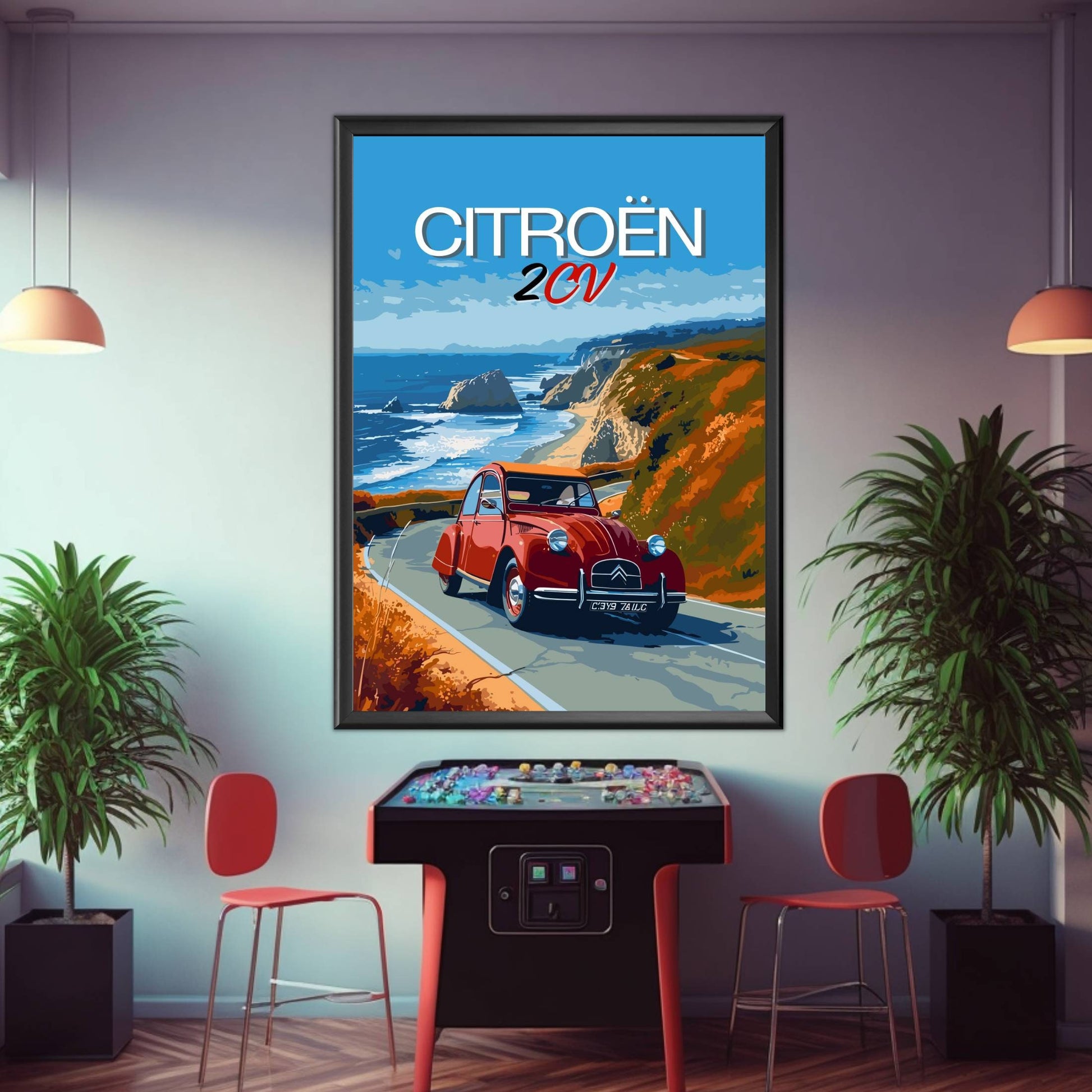 1950s Citroen 2CV Poster