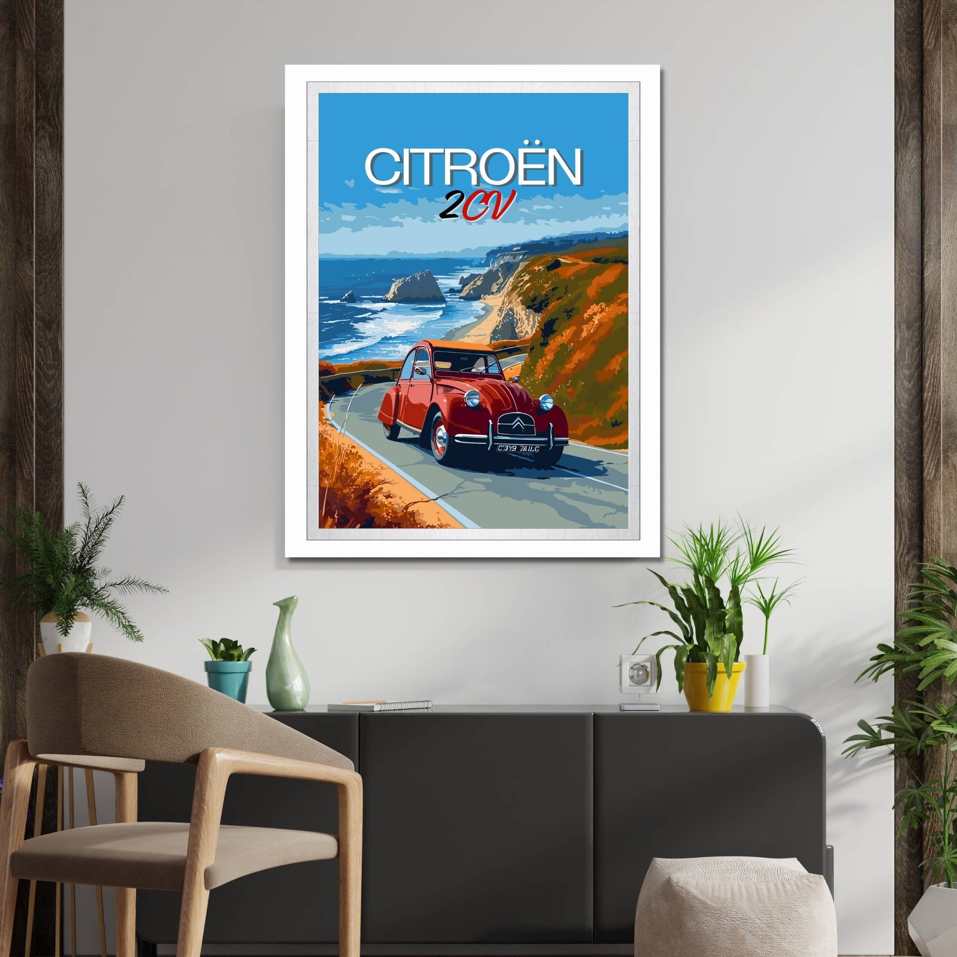 1950s Citroen 2CV Poster