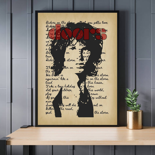 The Doors Print, The Doors Poster, Music Poster, Music Art, Music Print, Jim Morrison Poster, Jim Morrison Print, Retro Music Art