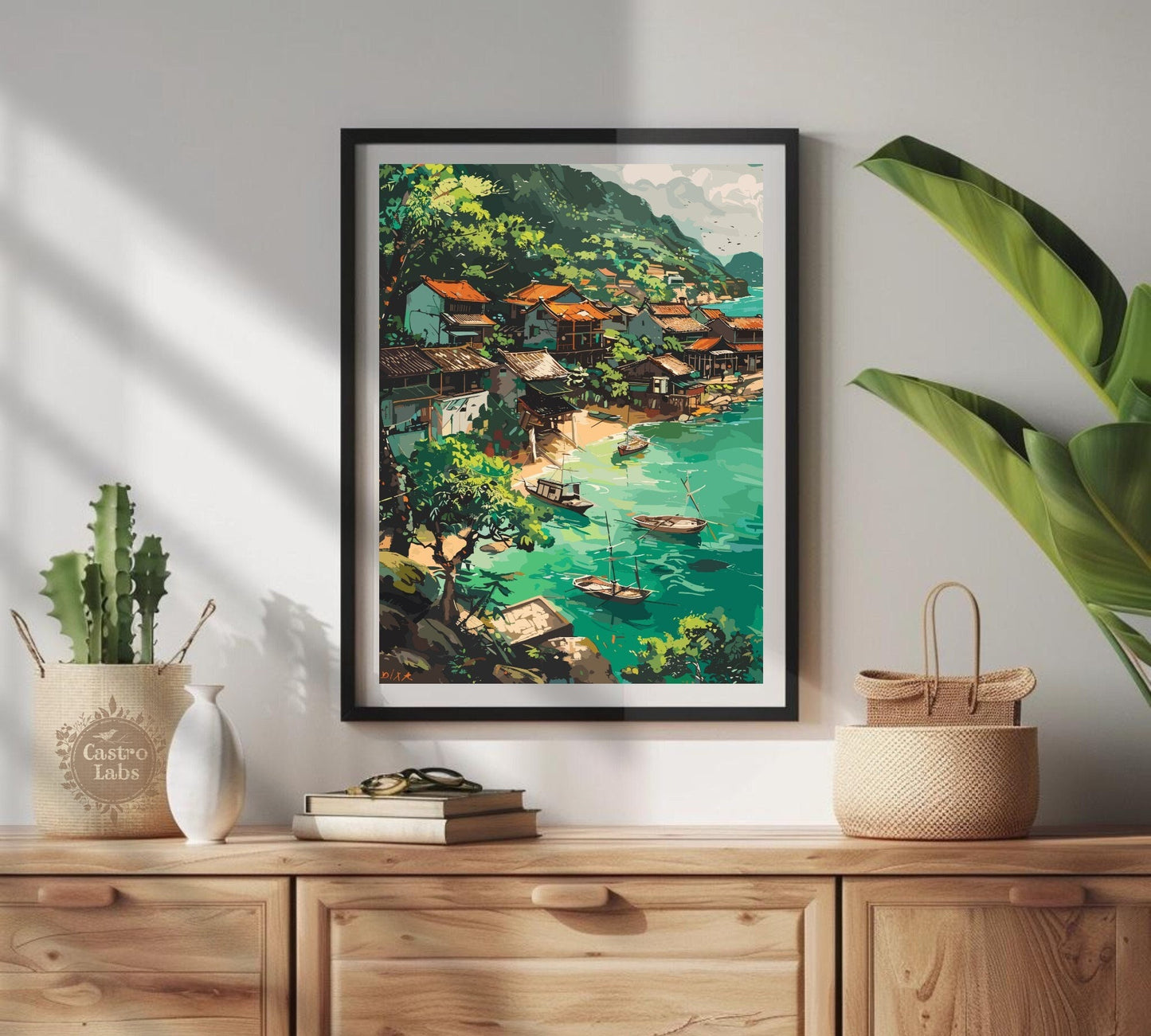 Fishing Village in Vietnam Poster