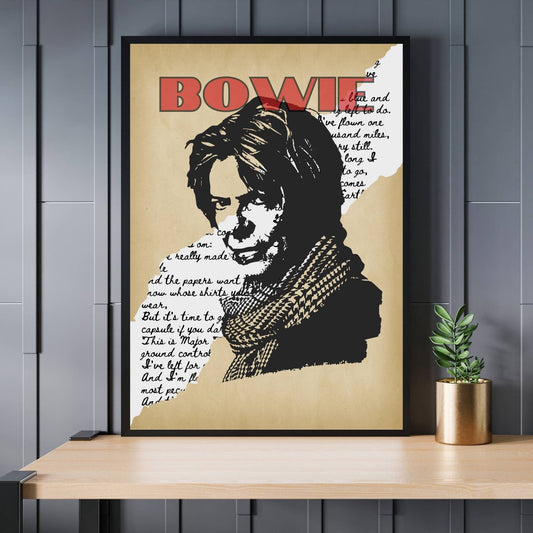 David Bowie Print, Music Poster, Music Art, David Bowie Poster, Music Print, Pop Music Poster, Song Lyrics Poster, Retro Music Art