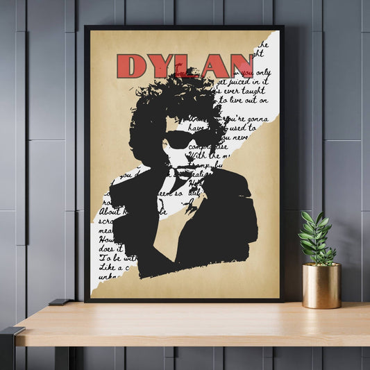 Bob Dylan Print, Bob Dylan Poster, Music Poster, Music Art, Music Print, Folk Music Poster, Rock Music Poster, Retro Music Art