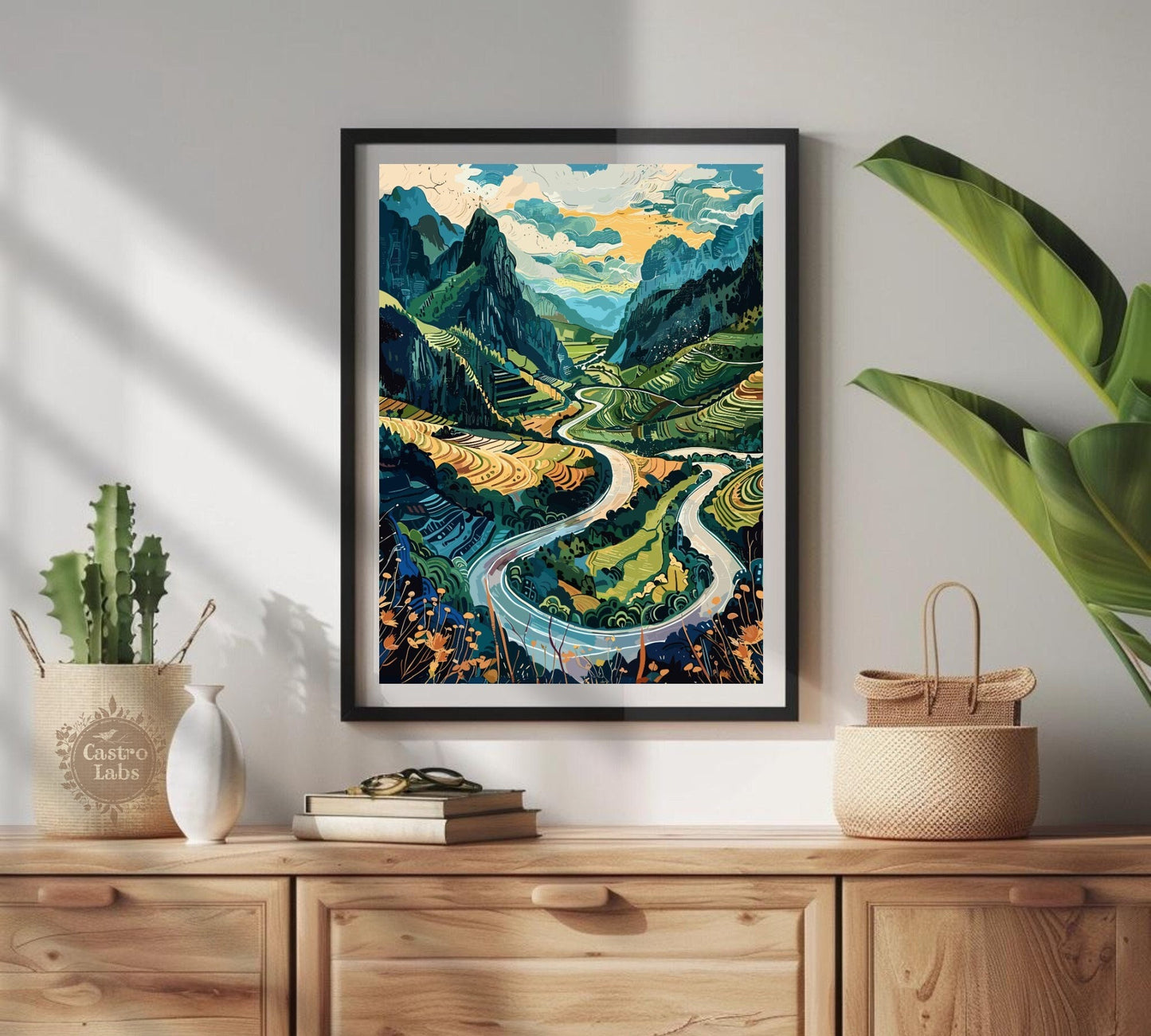 Ha Giang Vietnam Poster Painting