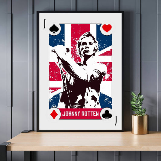 Johnny Rotten Print, Johnny Rotten Poster, Music Poster, Music Art, Music Print, Sex Pistols Poster, Sex Pistols Print