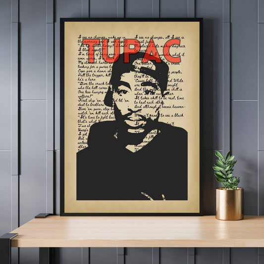 2Pac Print, 2Pac Poster, Music Poster, Music Art, Music Print, Tupac Poster, Tupac Print, Retro Music Art, Rap Music Poster, Hip-Hop