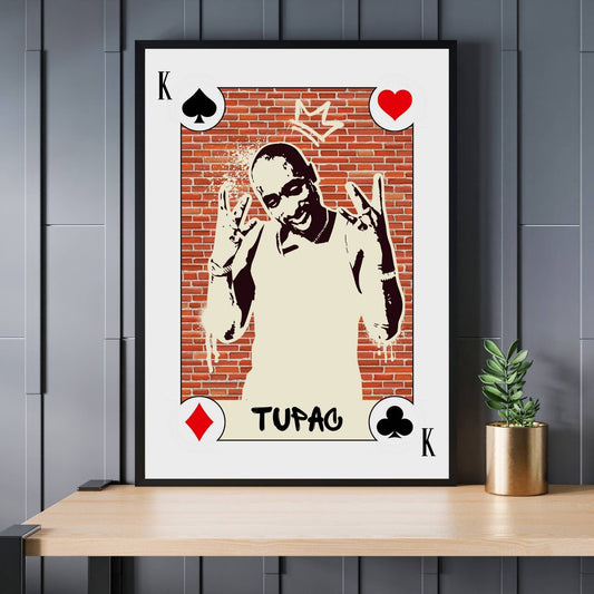 Tupac Poster, Tupac Print, 2Pac Print, 2Pac Poster, Music Poster, Music Art, Music Print, Retro Music Art, Rap Music Poster, Hip-Hop