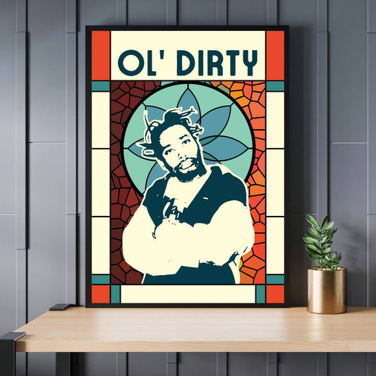 Ol' Dirty Bastard Poster, Ol' Dirty Bastard Print, Wu-Tang Clan Poster, Music Poster, Music Print, Retro Music Art, Rap Music Poster